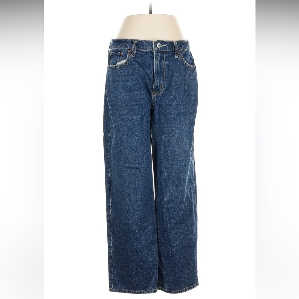 Abercrombie & Fitch Blue Wide Leg Jeans